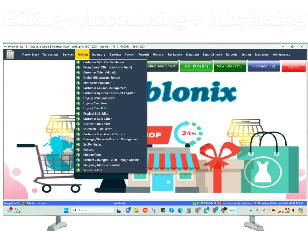 Weblonix Billing Software